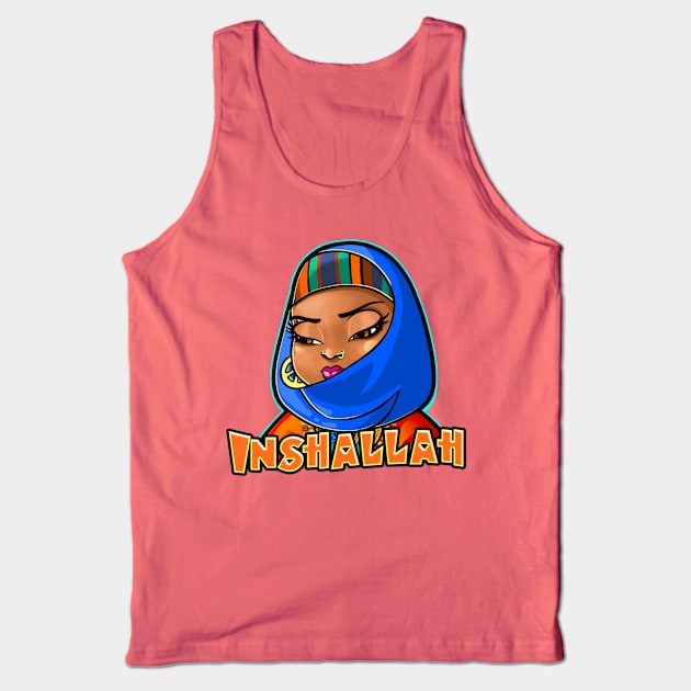 Naeema - Insahallah Tank Top by UrbanAnnaMae